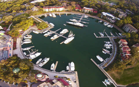 Hilton Head Harbour boats marina birdview.jpg